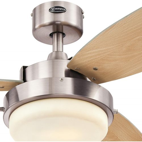  Westinghouse Lighting 7209000 Alloy LED Ceiling Fan, 52 Inch, Brushed Nickel