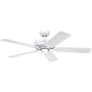 [아마존베스트]Westinghouse Lighting Lighting Monarch Westinghouse Ceiling FAN - 122 CM Diameter with Rotating blade: wicker / Pull Cord White 7826940