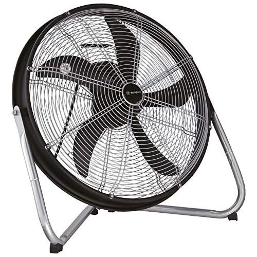  [아마존베스트]Westinghouse Lighting Yucon II 7271640 50cm Indoor Floor Fan 120W 230V Matt Black / Chrome 60.5cm