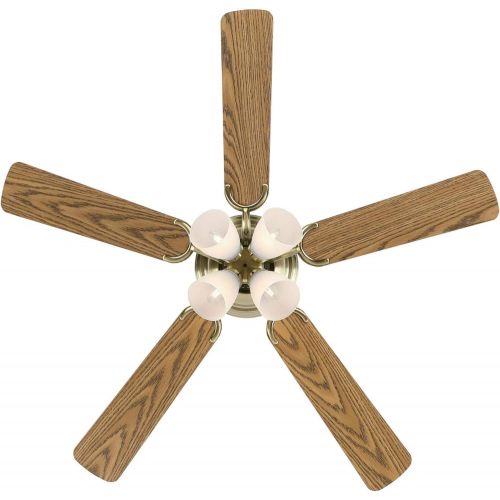  Westinghouse 7216200 Contempra IV 52-Inch Oil Rubbed Bronze Indoor Ceiling Fan, Light Kit with Frosted Ribbed Glass, (Includes Bulbs)