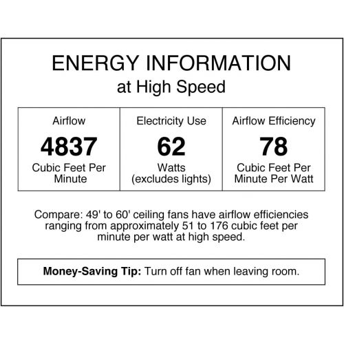  Westinghouse 7201800 Ripley Two-Light 52-Inch Reversible Five-Blade Indoor Ceiling Fan, Brownstone with Amber Mist