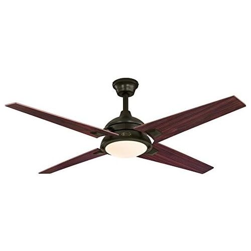  Westinghouse 7207400 DeSoto 52-inch Oil Rubbed Bronze Indoor Ceiling Fan, LED Light Kit with Opal Frosted Glass