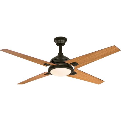  Westinghouse 7207400 DeSoto 52-inch Oil Rubbed Bronze Indoor Ceiling Fan, LED Light Kit with Opal Frosted Glass