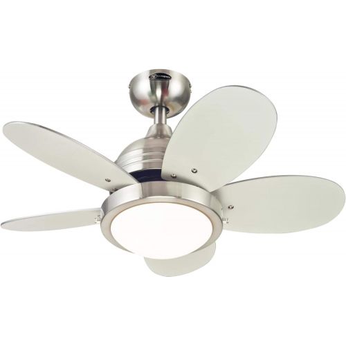  Westinghouse Lighting 7247500 Indoor Ceiling Fan 30 Brushed Nickel