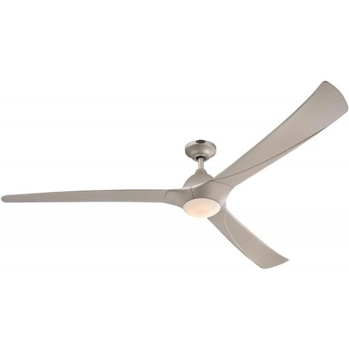  Westinghouse 7203900 Contemporary Techno II 72 inch Titanium Indoor Dc Motor Ceiling Fan, Dimmable Led Light Kit with Opal Frosted Glass, Works with Alexa