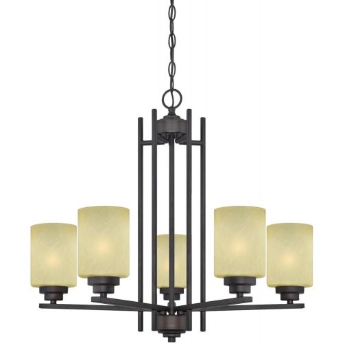  Westinghouse 63443B Ewing 5 Light Indoor Chandelier, 9.25 x 24.41 x 25.59, Oil Rubbed Bronze