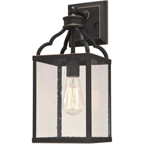  Westinghouse 6359300 Cardinal One-Light, Oil Rubbed Bronze Finish with Highlights and Clear Seeded Glass Outdoor Pendant, HI