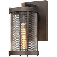 Westinghouse 6323400 Skyview One-Light LED Outdoor Wall Fixture, Oil Rubbed Bronze Finish with Mesh and Clear Glass