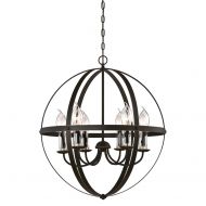 Westinghouse Lighting 6339000 Stella Mira Six-Light Outdoor Chandelier, Oil Rubbed Bronze.