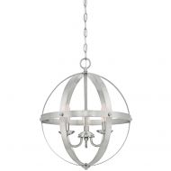 Westinghouse Lighting 6341900 Stella Mira Indoor Chandelier, Three-Light Pendant, Brushed Nickel