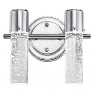 Westinghouse Lighting 6307700 Cava Two-Light LED Indoor Wall Fixture, Chrome Finish with Bubble Glass, 2