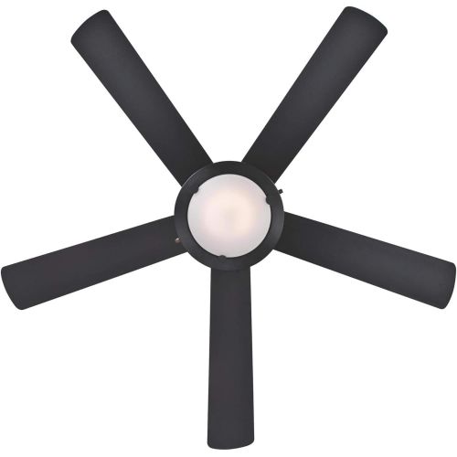  Westinghouse Lighting 7224200 Comet Indoor Ceiling Fan with Light, Matte Black