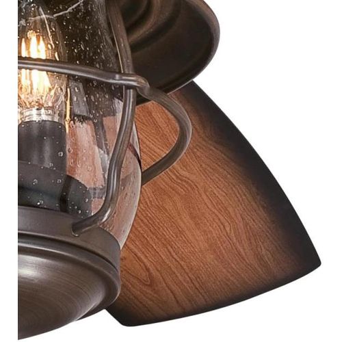  Westinghouse Lighting Ceiling Fan with Lights and Remote Control, Brentford 52 Inch Reversible ABS Blade Fan for Bedroom Home Living Decor, Home Cloth Included, Aged Walnut/Dark Ch