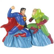 Westland Giftware Magnetic Ceramic Salt and Pepper Shaker Set, 4-Inch, DC Comics Superman Vs Lex Luther, Set of 2