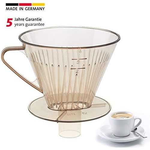  Westmark Kaffeefilter/Filterhalter, Fuer bis zu 2 Tassen Kaffee, Filtergroesse 2, Kunststoff, Two, Schwarz, 24422261