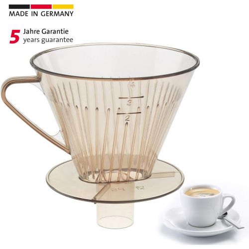  Westmark Kaffeefilter/Filterhalter, Fuer bis zu 2 Tassen Kaffee, Filtergroesse 2, Kunststoff, Two, Schwarz, 24422261