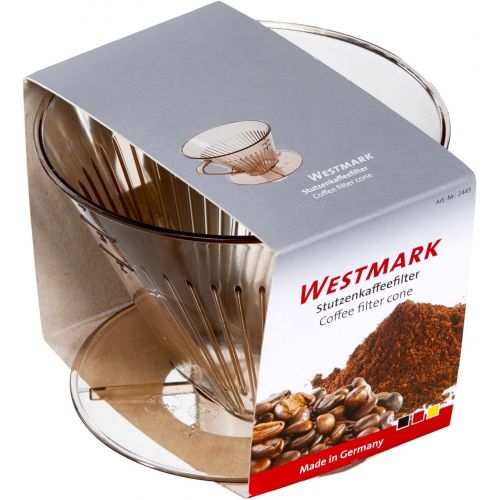  Westmark Kaffeefilter/Filterhalter, Fuer bis zu 2 Tassen Kaffee, Filtergroesse 2, Kunststoff, Two, Schwarz, 24422261