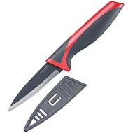 [아마존베스트]Westmark 14522280Paring Knife with Blade Protector, PP/Stainless Steel/TPR, 20.4x 3x 1.7cm Black/Red