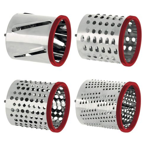  Westmark Cheese Grater Comes With 4 Interchanging Stainless Steel Drums Rotary Food Grater And Slicer For Cheese Nuts And Fruits