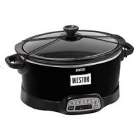 Weston 7 Qt Programmable Slow Cooker with Lid Latch Strap by Weston