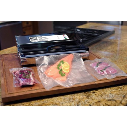  Weston Brands Vacuum Sealer Machine for Food Preservation & Sous Vide, Extra-Wide Bar, Sealing Bags up to 16, 935 Watts, Commercial Grade Pro 2300 Stainless Steel