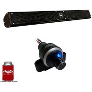 Wet Sounds Stealth 10 Surge Amplified Powersport Soundbar with WW-BTVC Bluetooth Volume Controller Receiver