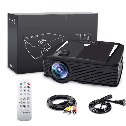  Wireless WiFi Projector,Weton 2200 Lumen Mini Movie Projector for Outdoor Home Portable LCD Video Projector 1080P, WiFi Directly Connect for Smartphones, 50,000 Hours Lamp Life,Sup