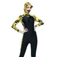Wetsuit Scuba Diving Women Surf Colorful Long Sleeve Wear Spearfishing Surfing Hooded