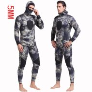 Wetsuit 2 Piece Mens Spearfishing Camouflage Camo 3mm/5mm Jumpsuit Fullsuit Diving, Snorkeling & Swimming