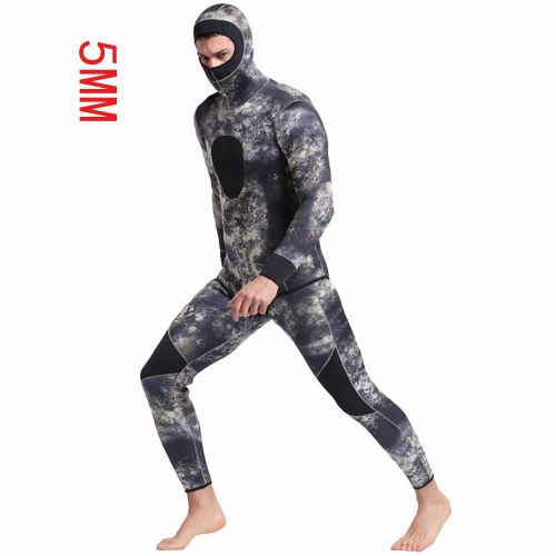  Wetsuit 2 Piece Mens Spearfishing Camouflage Camo 3mm/5mm Jumpsuit Fullsuit Diving, Snorkeling & Swimming