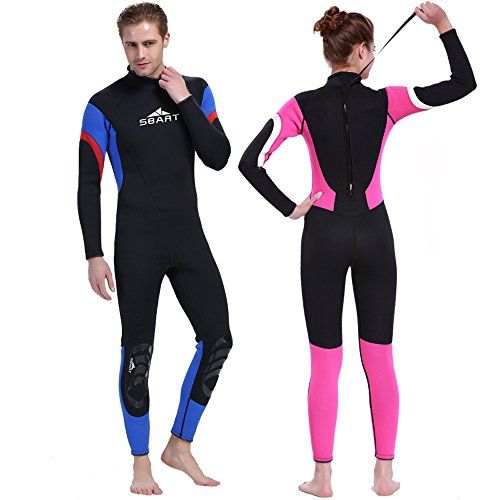  Men and Women 3mm Full Suit Flatlock Stitching Jumpsuit Wetsuits Full Body Sports Skins - Diving, Snorkeling & Swimming