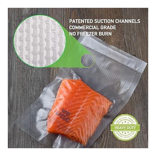  Wevac Vacuum Sealer Bags 11x50 Rolls 2 pack for Food Saver, Seal a Meal, Weston. Commercial Grade, BPA Free, Heavy Duty, Great for vac storage, Meal Prep or Sous Vide