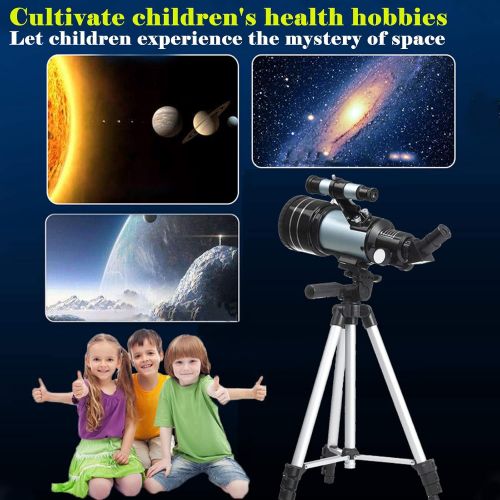  [아마존베스트]Wffo Professional Astronomy Telescope for Adults and Kids, High Bracket High Magnification High Definition Night Vision Entry Stargazing Telescope for Beginner