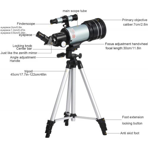  [아마존베스트]Wffo Professional Astronomy Telescope for Adults and Kids, High Bracket High Magnification High Definition Night Vision Entry Stargazing Telescope for Beginner