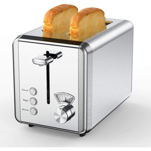  [아마존베스트]Toasters 2 Slice Best Rated Prime, whall Stainless Steel,Bagel Toaster - 6 Bread Shade Settings,Bagel/Defrost/Cancel Function,1.5in Wide Slots,Removable Crumb Tray,for Various Brea