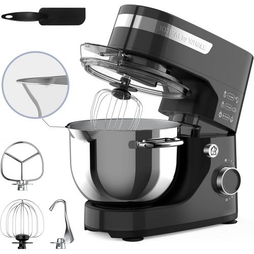  Stand Mixer, whall 12-Speed Tilt-Head Kitchen Mixer, Electric Food Mixer with Dough Hook/Wire Whip/Beater, 4.5QT Stainless Steel Bowl, for Baking Bread,Cakes,Cookie,Pizza,Egg,Salad