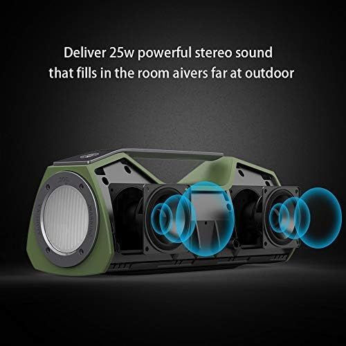  Wharfedale Portable Bluetooth 4.2 Speaker with Loud Stereo Sound,Waterproof,Rich Bass, 20-Hour Playtime,50 ft Bluetooth Range, Perfect Bluetooth Speaker for iPhone, Samsung and Mor