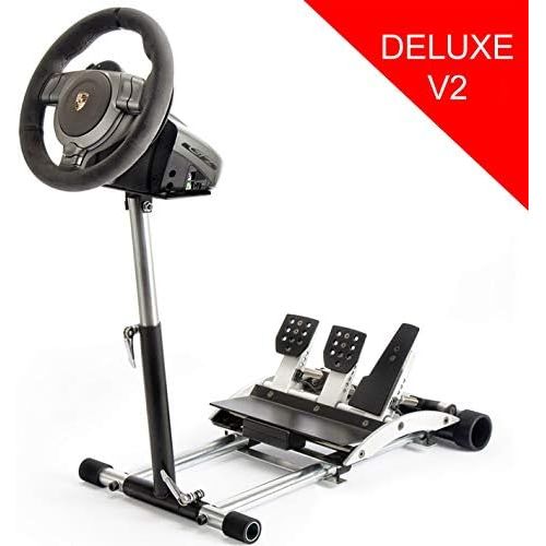  Wheel Stand Pro CSL GT2 Racing Steering Wheelstand Compatible with Fanatec CSL/CSL Elite Wheel/Pedals/ GT2/GT3RS,CSP/CSPV2/V3,CSR/CSR Elite w/CSP/CSR/CSRElite, Not LC. Wheel/Pedals