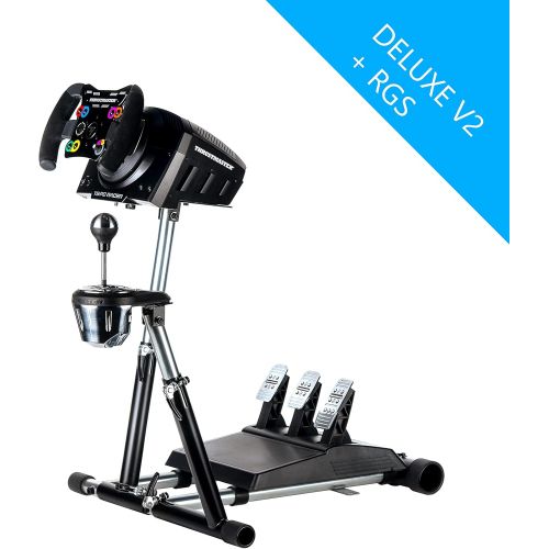  [아마존베스트]Wheel Stand Pro SuperTX Deluxe Wheel Stand w/ RGS & GTS. Compatible With Thrustmaster T300RS, TX Leather, T150/T150 Pro/TMX/TMX Pro, GT, TX458, TS-W, TS-PC & T500RS. V2. Wheel & Pe