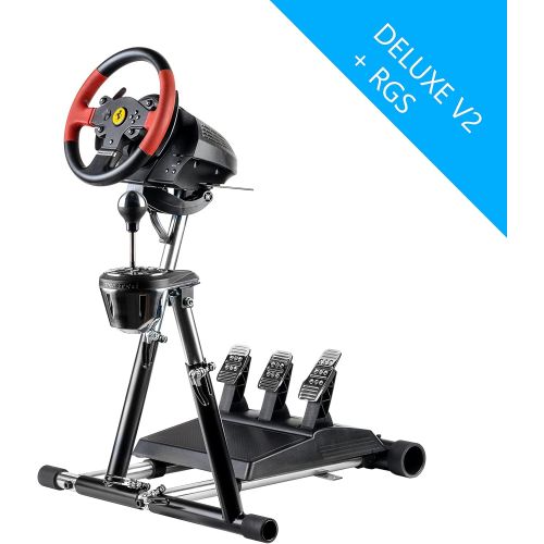  [아마존베스트]Wheel Stand Pro SuperTX Deluxe Wheel Stand w/ RGS & GTS. Compatible With Thrustmaster T300RS, TX Leather, T150/T150 Pro/TMX/TMX Pro, GT, TX458, TS-W, TS-PC & T500RS. V2. Wheel & Pe