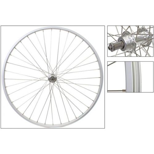  Wheel Master 27 x 1-1/4 Rear Bicycle Wheel, Freewheel, Silver 36H