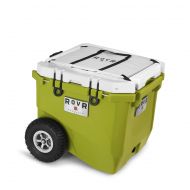 RovR Wheeled Camping Rolling Cooler with Wheels 45 qt (Moss Green)