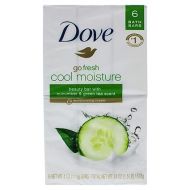 Dove Go Fresh Cool Moisture Beauty Bars, 2 Pack (Pack of 12)