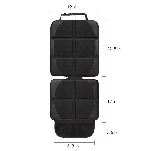  Car Seat Protector, Whew Waterproof Padding Protector for Baby Convertible Car Seat, Non-Slip Backing Pet Dog Seat Cover Mat (Car Seat Protector)