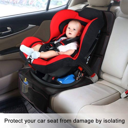  Car Seat Protector, Whew Waterproof Padding Protector for Baby Convertible Car Seat, Non-Slip Backing Pet Dog Seat Cover Mat (Car Seat Protector)