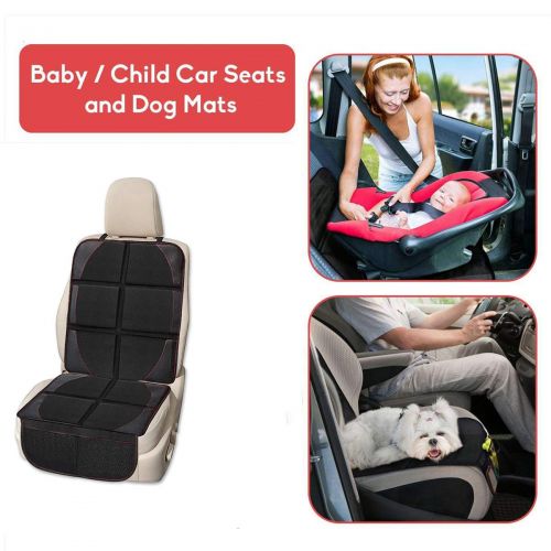  [아마존 핫딜]  [아마존핫딜]Car Seat Protector and Kick Mat Car Seat Organizer, Whew Waterproof Padding Protector for Baby Convertible Car Seat with Backseat Organizer (Car Seat Protector)