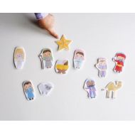 /Etsy Felt Nativity Scene - Stocking Stuffer for Children, Best Children's Christmas Gift, Felt Board Story, Momtessori Preschool Learning Toy