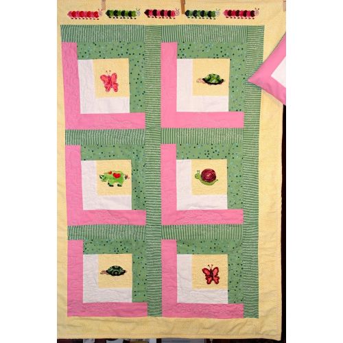  Whimsy by Rae Baby Quilt with Pillow