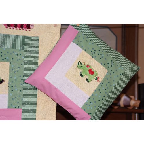  Whimsy by Rae Baby Quilt with Pillow