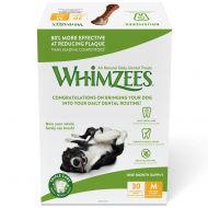 Whimzees 30 Day Pack Dog Dental Treats, Pack of 30